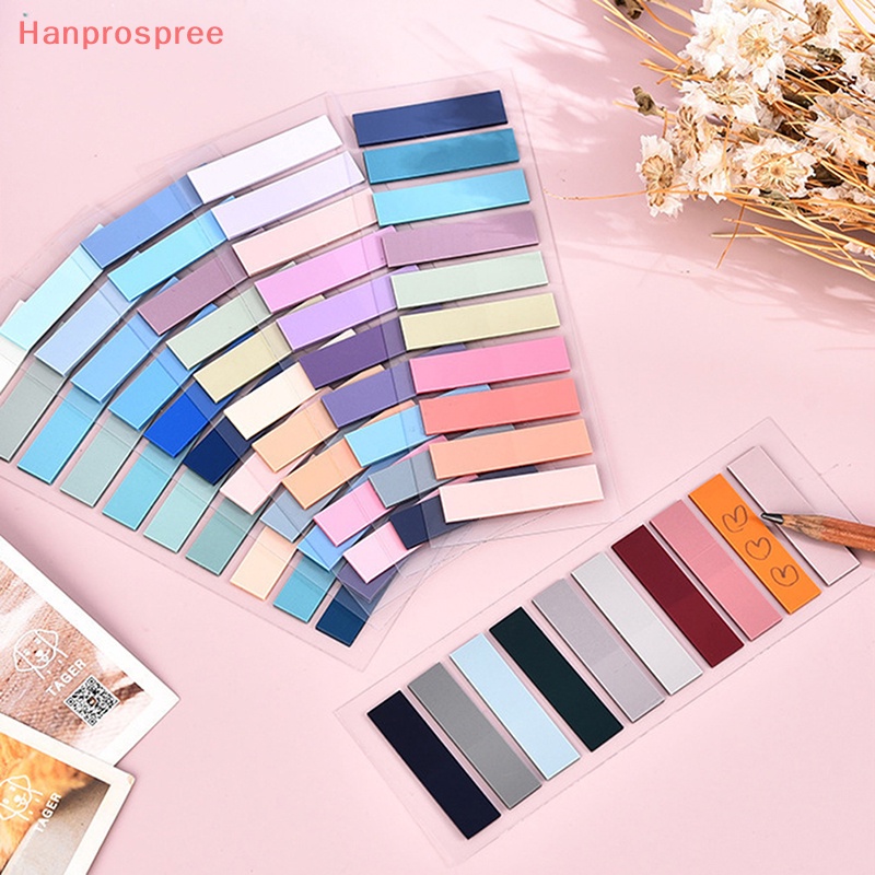 Hanprospree > Cuộn 200 Tờ Giấy Đánh Dấu Trang Sách Trong Suốt Chống Thấm Nước Hình Lá Cờ Cho Học Sinh