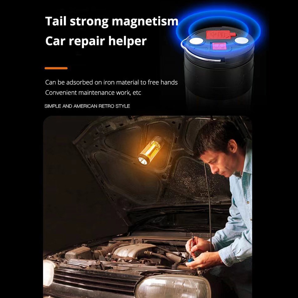 Đèn Pin LED Từ Tính Chống Nước Có Thể Sạc Lại Dùng Trong Nhà / Ngoài Trời