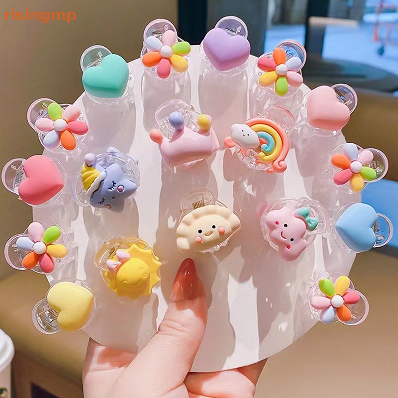 Set 10 Kẹp Tóc Càng Cua Cỡ Lớn Bằng Nhựa Resin Trong Suốt Đơn Giản Thời Trang Cho Nữ