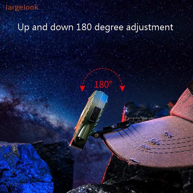 Đèn Pin Mini 6WCOB XPE Kẹp Mũ Lưỡi Trai al