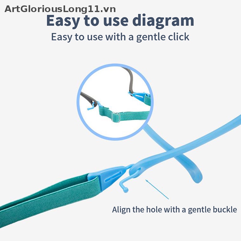 1 Dây Đeo Mắt Kính Co Giãn Chống Trượt Có Thể Điều Chỉnh Và Tháo Rời