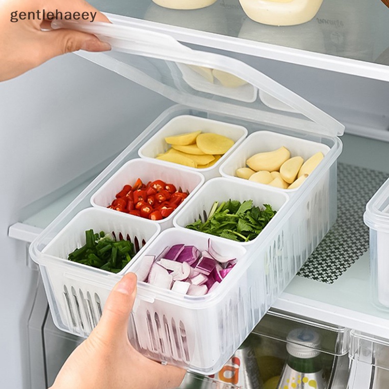 Hộp Đựng Thực Phẩm 6 Ngăn Dùng Cho Tủ Lạnh