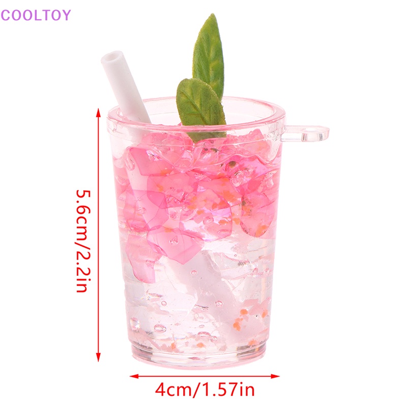 Cooltoy 1 Đồ trang trí Ly Nước Đá Mini Hai Màu Dạ Quang Dùng Trang Trí Tiểu Cảnh / Nhà Búp Bê