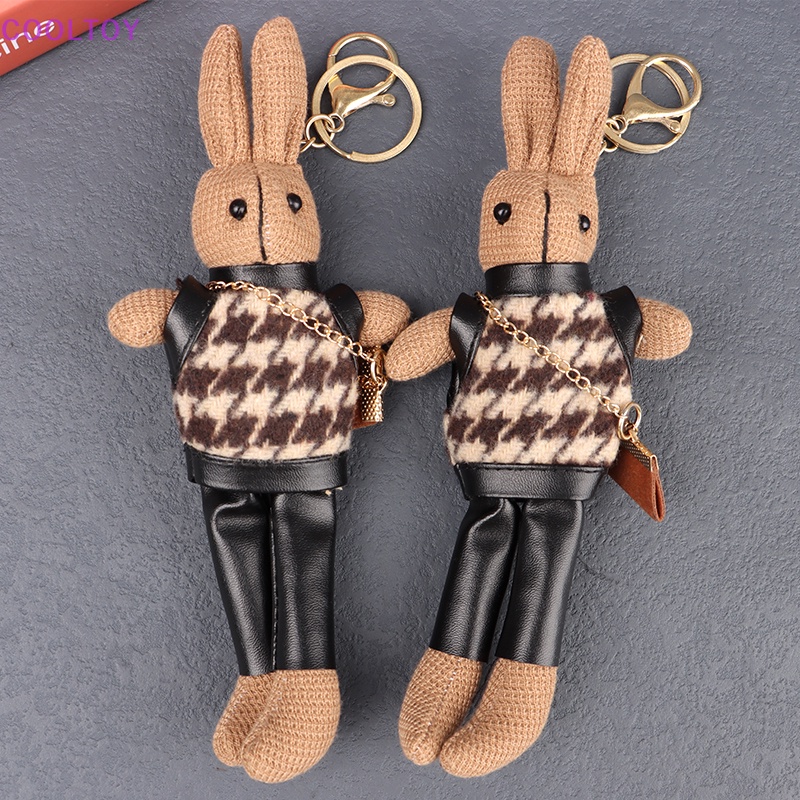 Cooltoy Móc Khóa Thỏ Nhồi Bông Hoạt Hình Đáng Yêu Trang Trí Ba Lô / Túi Xách / Quà Tặ