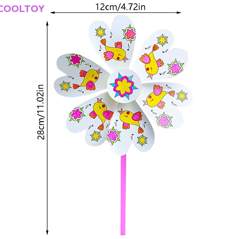 Cooltoy 1 Đồ Chơi Làm Thủ Công Hình Cối Xay Gió Trống Nghệ Thuật Cho Trẻ Mẫu Giáo