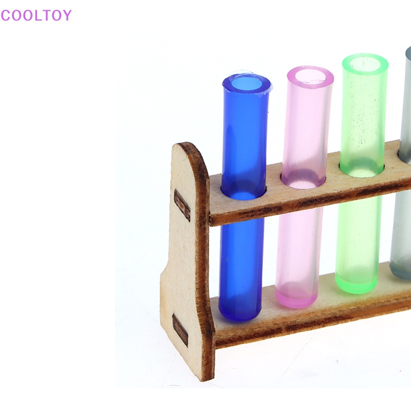 Bộ Giá Đỡ Ống Nghiệm Thử Nghiệm COOLTOY Mini Trang Trí Nhà Búp Bê