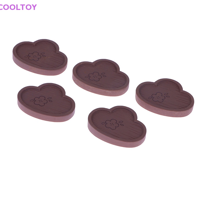 Cooltoy Set 5 Khay Gỗ Mini Nhiều Màu Sắc Trang Trí Nhà Búp Bê