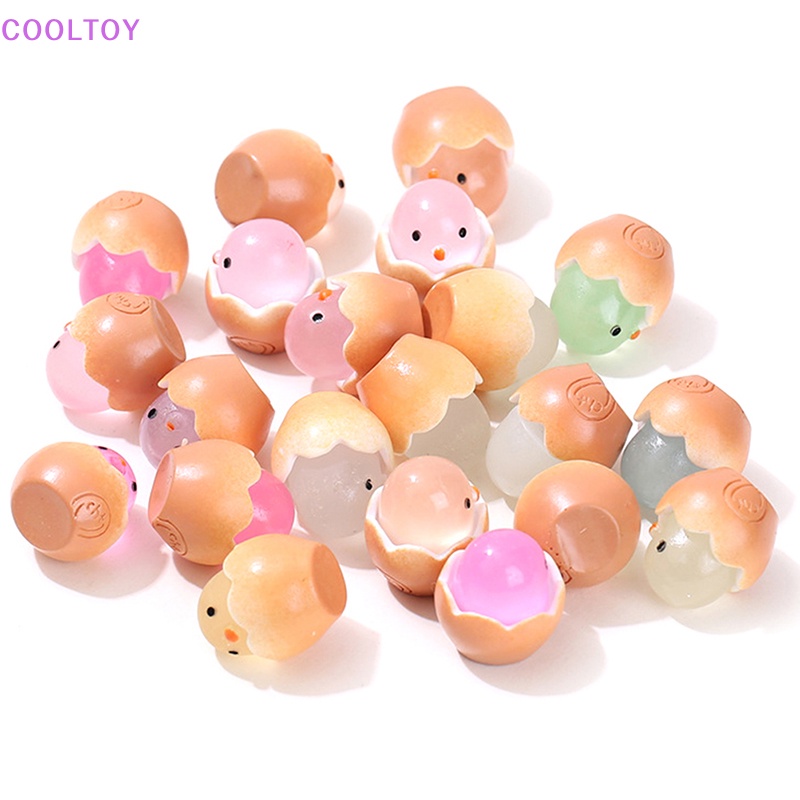 Set 6 Đồ trang trí Động Vật Bằng Nhựa Phát Quang Dễ Thương Trang Trí Nhà Búp Bê