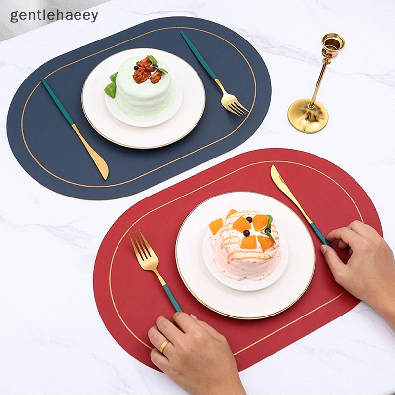 Thảm Lót Bàn Ăn Bằng Da PU Cách Nhiệt Chống Trượt / Thấm Nước Tiện Dụng