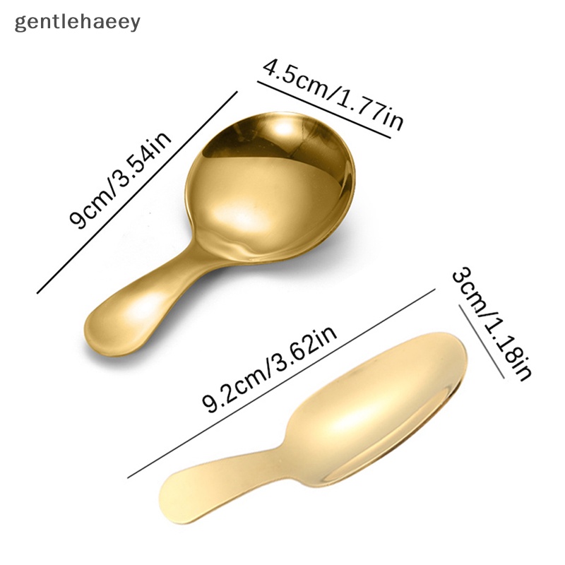 Muỗng Ăn Kem Đầu Tròn Bằng Thép Không Gỉ Dễ Thương