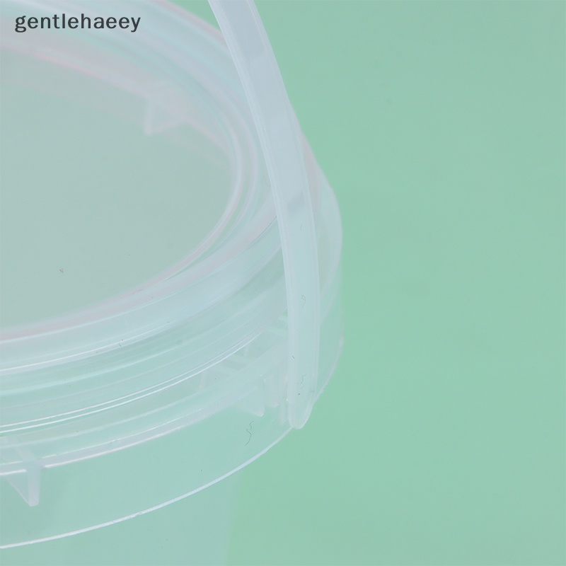 Xô Nhựa Trong Suốt Có Nắp Và Tay Cầm Dung Tích 500 / 1000ML