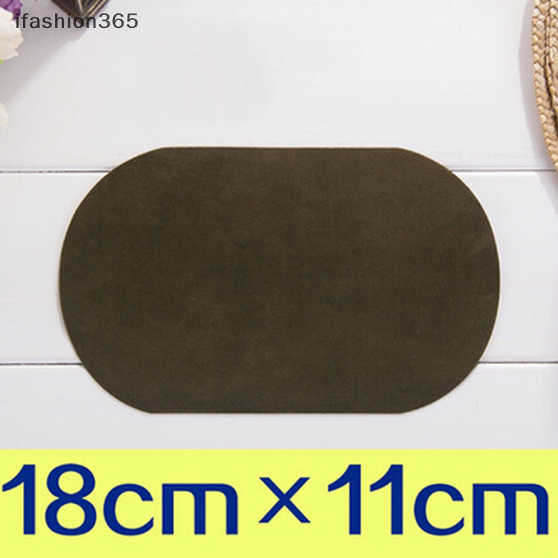 Set 2 Miếng Da Lộn Hình Oval Ủi Đầu Gối DIY Thời Trang ifashion365