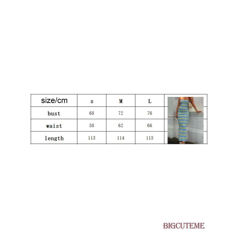 [] Đầm Midi Dệt Kim Không Tay Kẻ Sọc Màu Sắc Tương Phản Thời Trang Mùa Hè Dành Cho Nữ