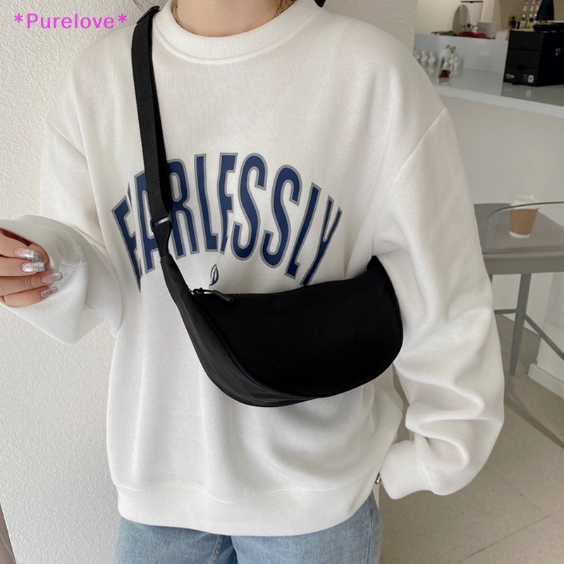 Túi Đeo Chéo Màu Trơn Ngăn Chứa Rộng Thời Trang Du Lịch Cho Nữ Mới