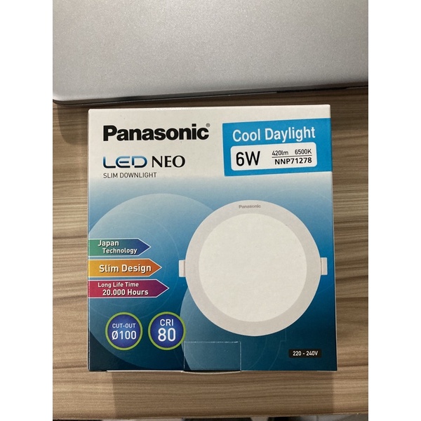 Đèn led Panel tròn âm trần Panasonic 6w 9w 12w Neo Slim as trắng - vàng - trung tính - 3 chế độ màu