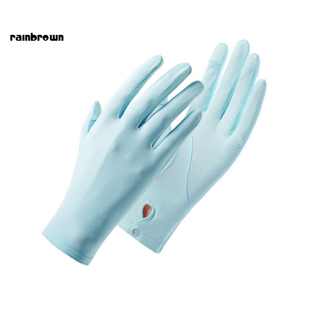 1 Đôi Găng Tay Silicone Chống Nắng Tia UV Phối Lưới Mỏng Thời Trang Mùa Hè Cho Nữ