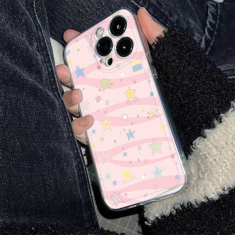 ✅Ốp Điện Thoại Mềm Chống Sốc Màu Hồng Cho Iphone 13 Max6In 14pro 12 plus78 11 IY42