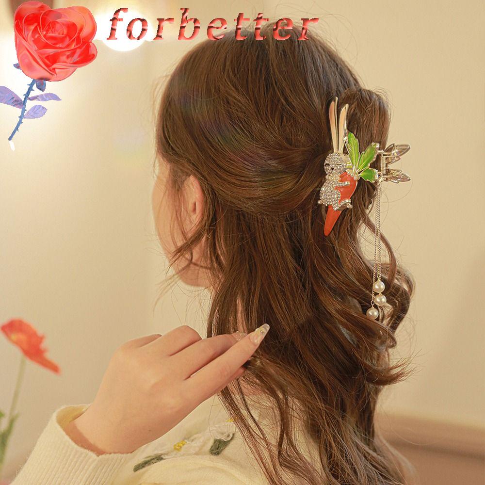 Kẹp Tóc Đuôi Ngựa Hình Thỏ / Cà Rốt Dễ Thương Cho Bé Gái