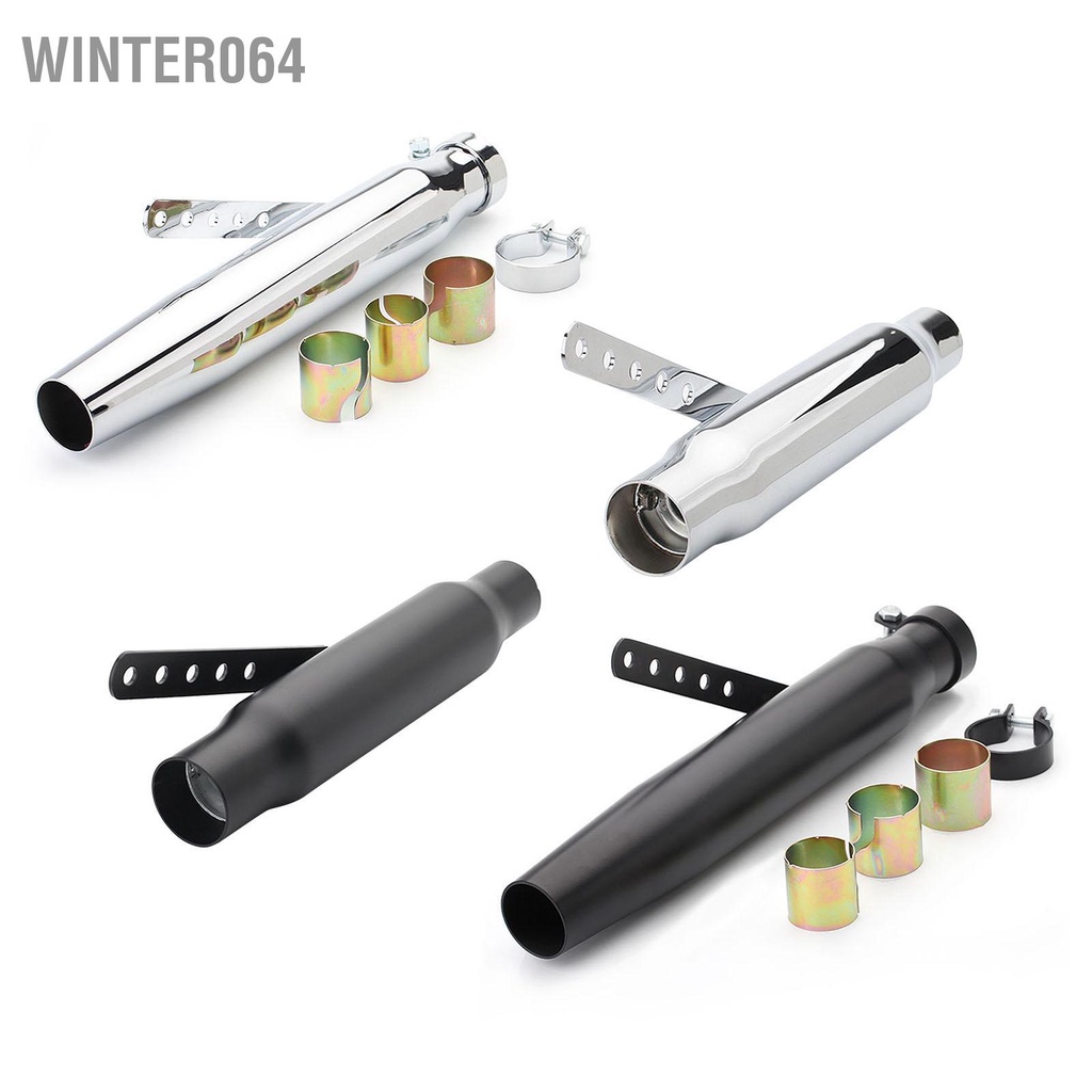 Winter064 Ống Xả Xe Máy Thép Không Gỉ Giảm Tiếng Ồn Bịt Hãm Thanh Đa Năng Cho