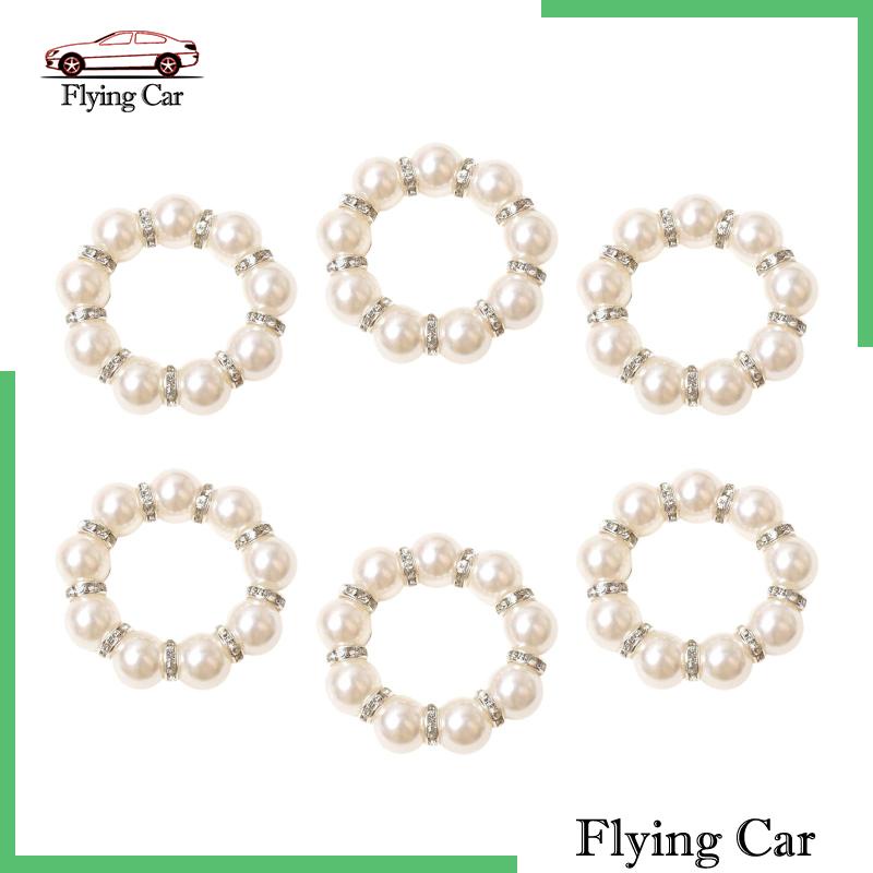 [Lzdjfmy2] 6 Kẹp Khăn Ăn Cho Đám Cưới / Lễ Kỳ Nghỉ Tinh Tế