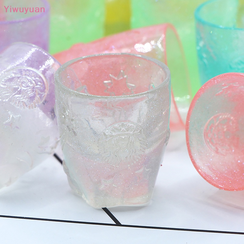 < Yiwuyuan > Móc Khóa Cốc Nước Mô Phỏng Ban Đêm Twinkle Dad DIY Sáng Tạo Mới