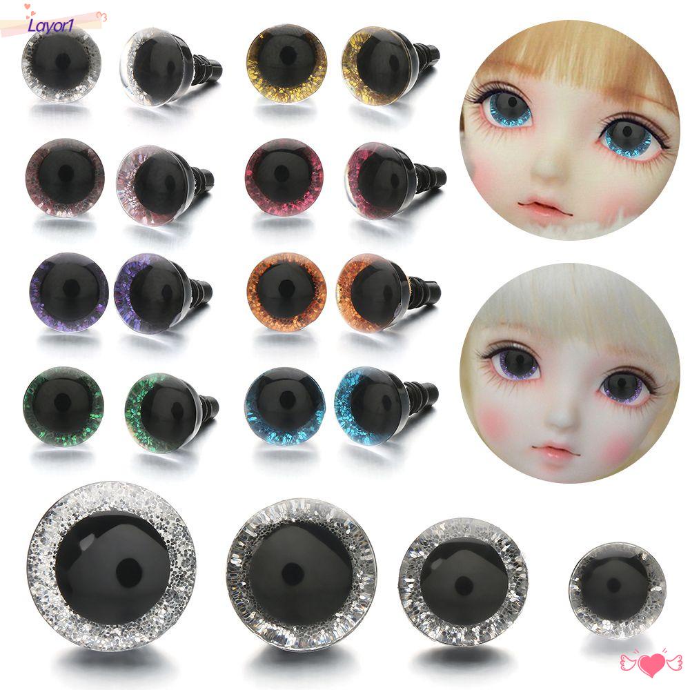 Set 1 / 5 Cặp 10 Mắt Nhựa An Toàn Trang Trí Đồ Chơi Nhồi Bông|Mắt Giả Trang Điểm Chuyên Nghiệp