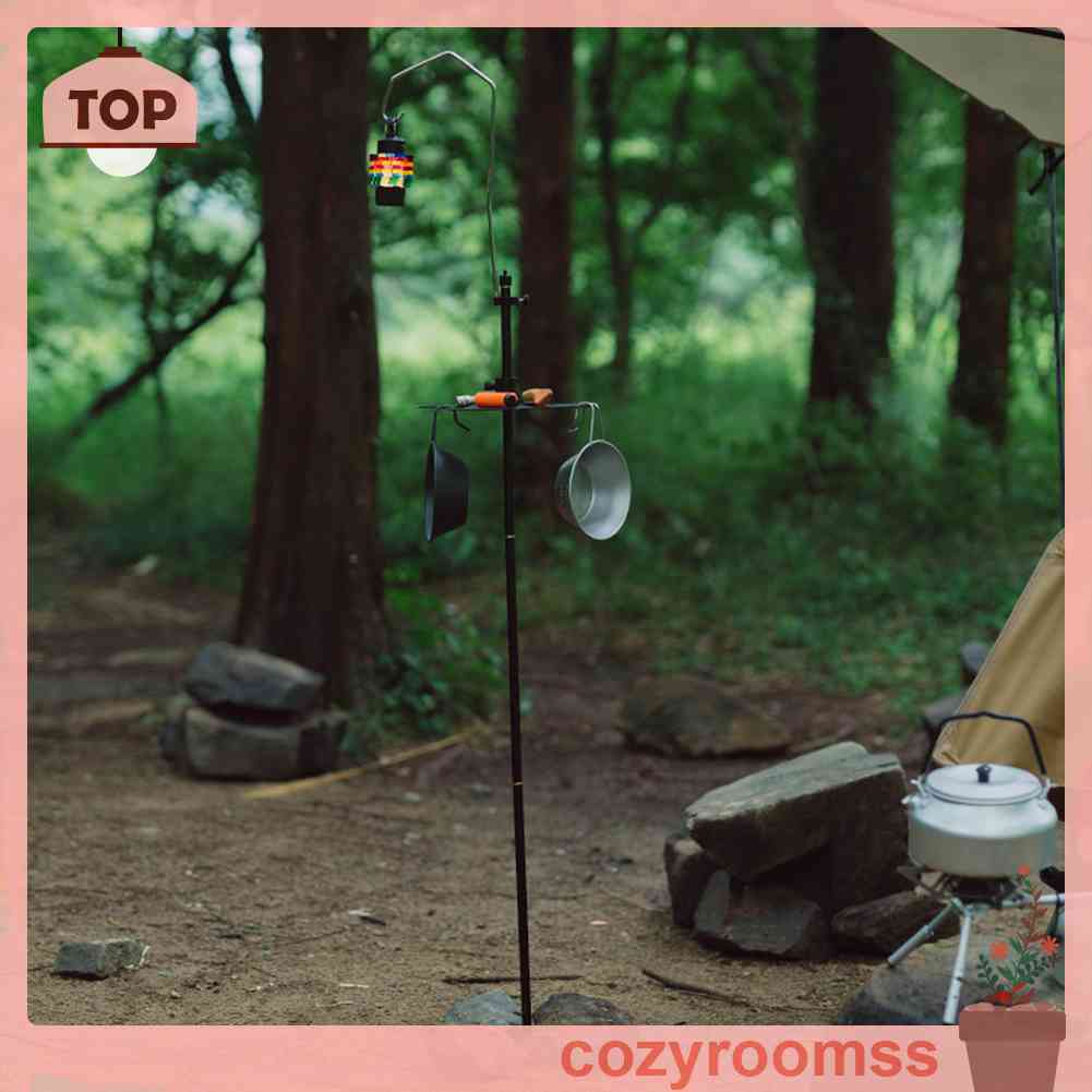 Giá Đỡ Đèn Cắm Trại / Nướng BBQ Mini Bằng Hợp Kim Nhôm Có Thể Gấp