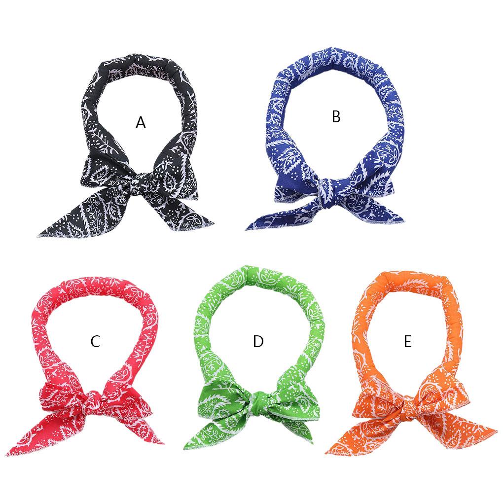 Khăn Choàng Cổ / Cánh Tay Làm Mát Đa Năng In Họa Tiết Lá Cây Xinh Xắn