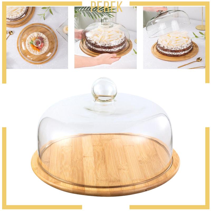 Khay Thủy Tinh Đựng Bánh Mì Có Nắp Đậy Kiểu Bắc Âu