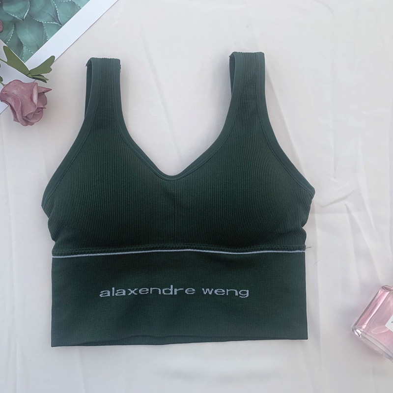 Áo Lót Thể Thao Sát Nách Vải Mỏng Thiết Kế Cá Tính Cho Nữ