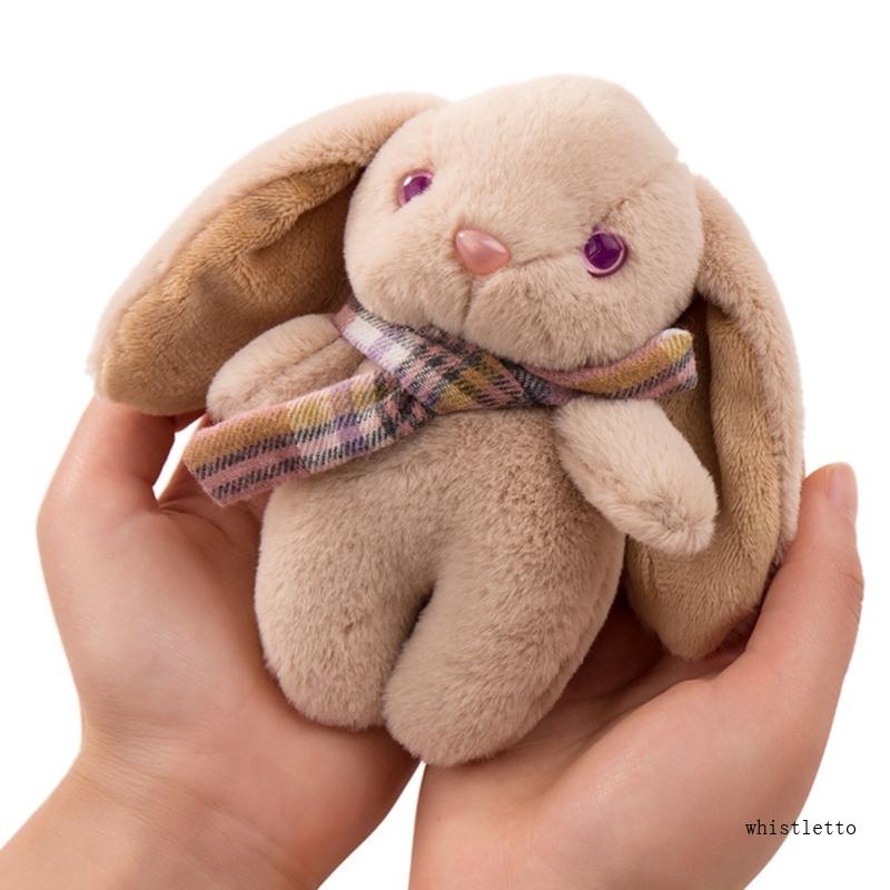 Whi Móc Khóa Hình Thỏ Lông Xù Nhỏ Xinh Cho Nữ Giá Đỡ