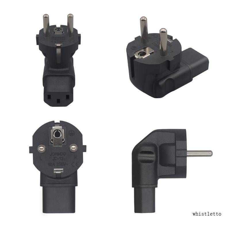 Đầu Nối Nguồn Chuyển Đổi Whi EU4 8 Europe 2 Prong EU 4 8mm 2Prong Sang C13