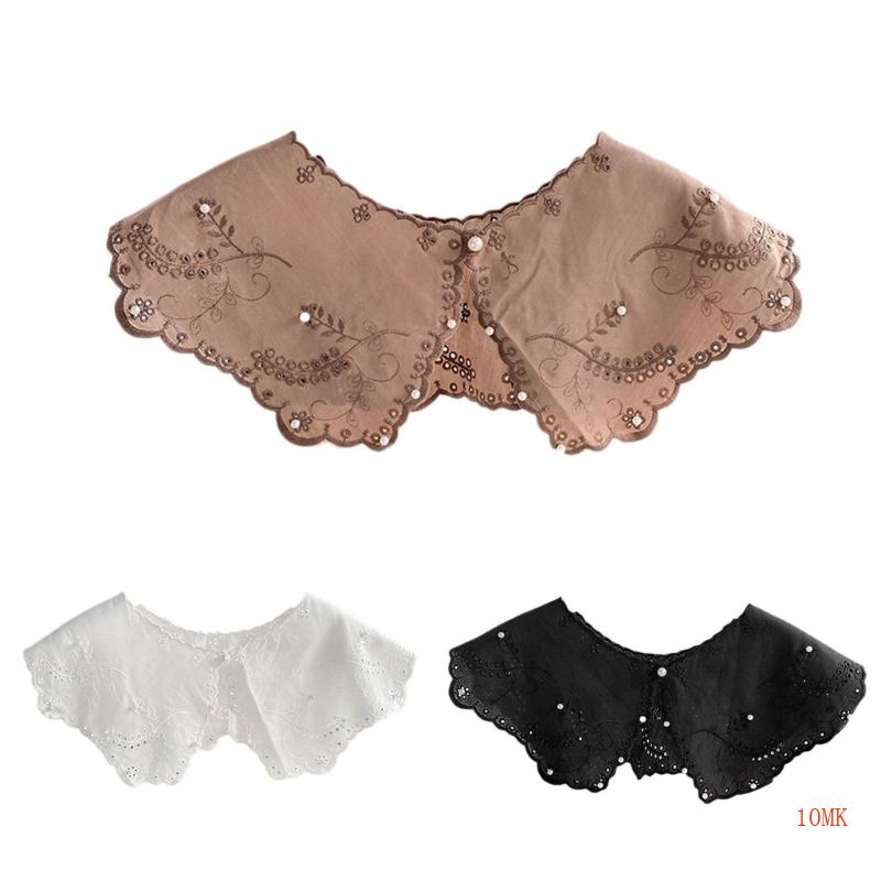 Cổ Áo Ren Thêu Dickey Có Thể Tháo Rời Cho Nữ