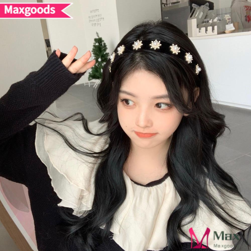 Băng Đô Cài Tóc Hình Bông Tuyết Dành Cho Nữ|Hoa Tai Giả Thiết Kế Dễ Thương