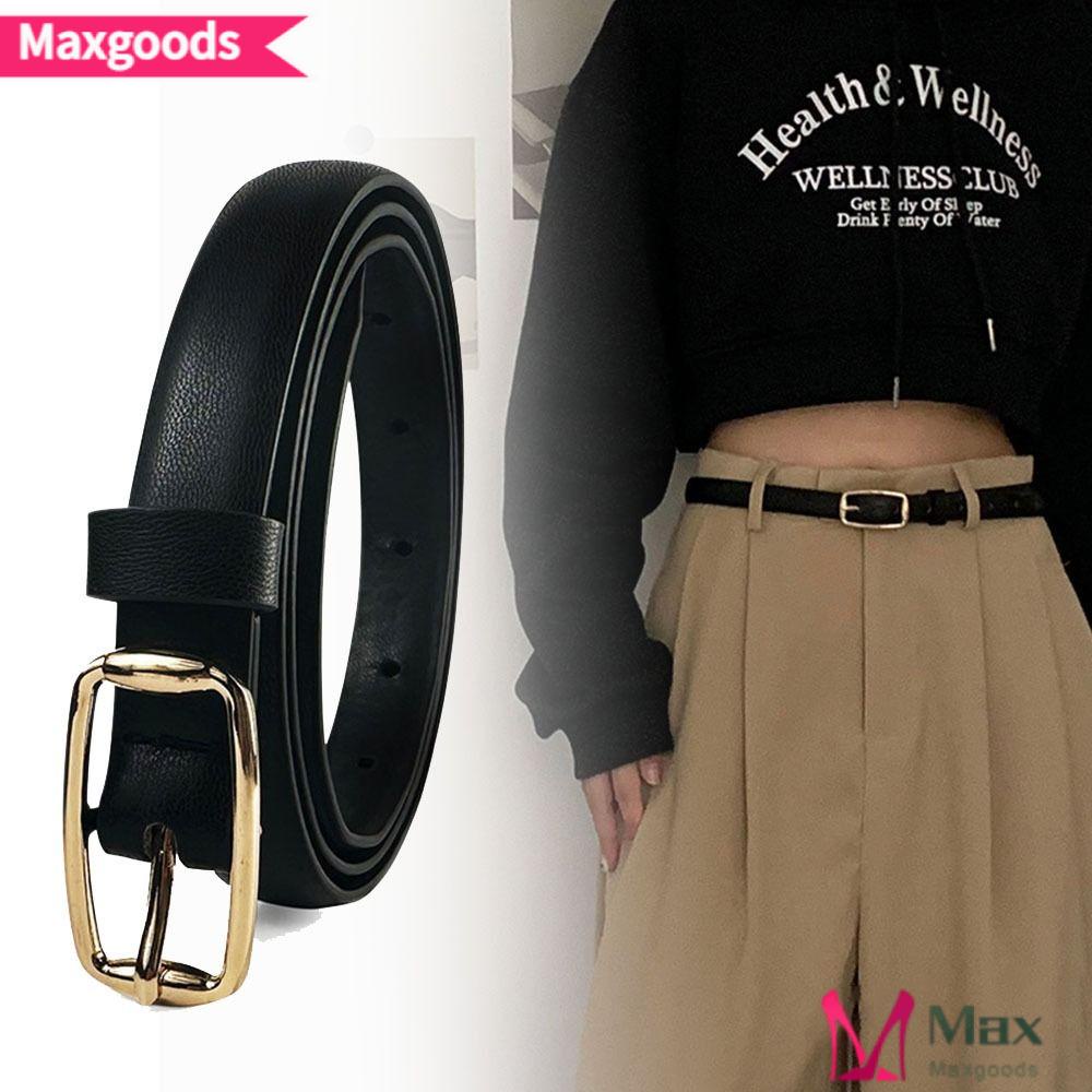 Dây Thắt Lưng Bằng Da Mỏng Trang Trí Thời Trang Cho Nữ