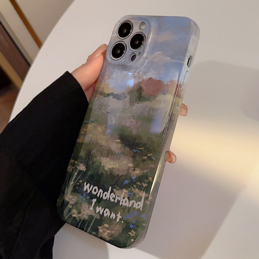 Ốp Điện Thoại TPU Mềm Chống Sốc Họa Tiết Tranh Sơn Dầu Cho IPhone 14 Pro Max 13 12 11 Pro Max