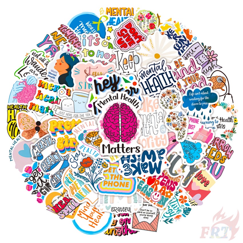 Bộ 100 Cái ❉ Sticker Dán Trang Trí Nghệ Thuật Độc Đáo ❉ Sticker Dán Tường Chống Thấm Nước Họa Tiết Doodle Hợp Thời Trang