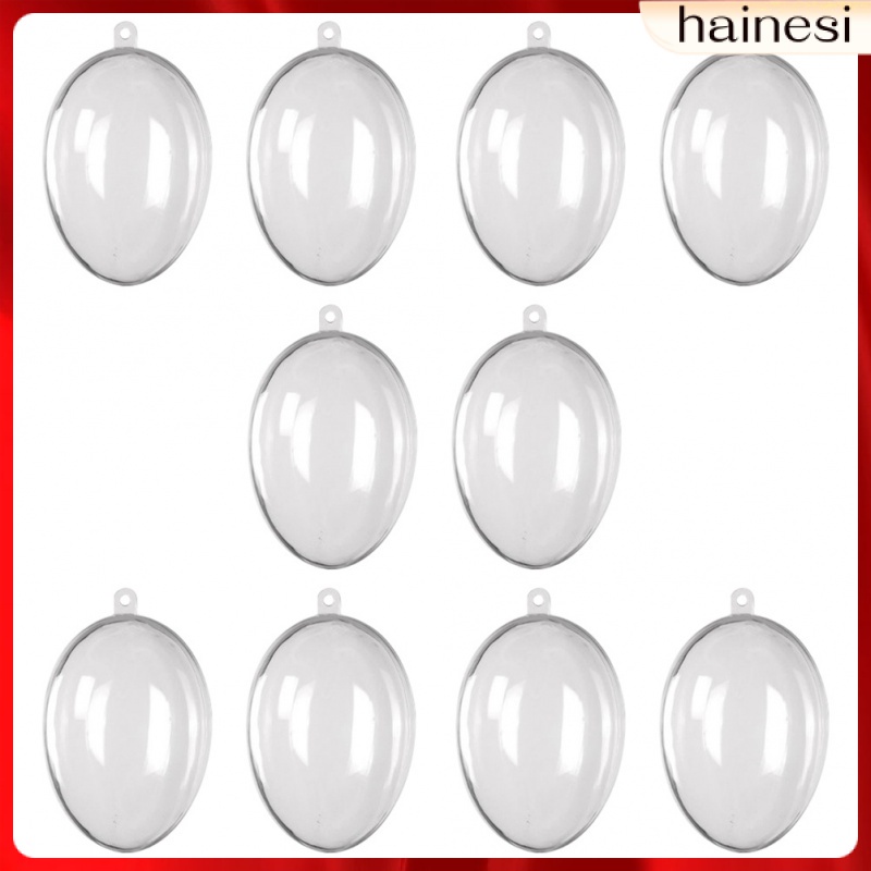 Set 10 Quả Trứng Phục Sinh Bằng Gỗ 8X5.9cm Trang Trí