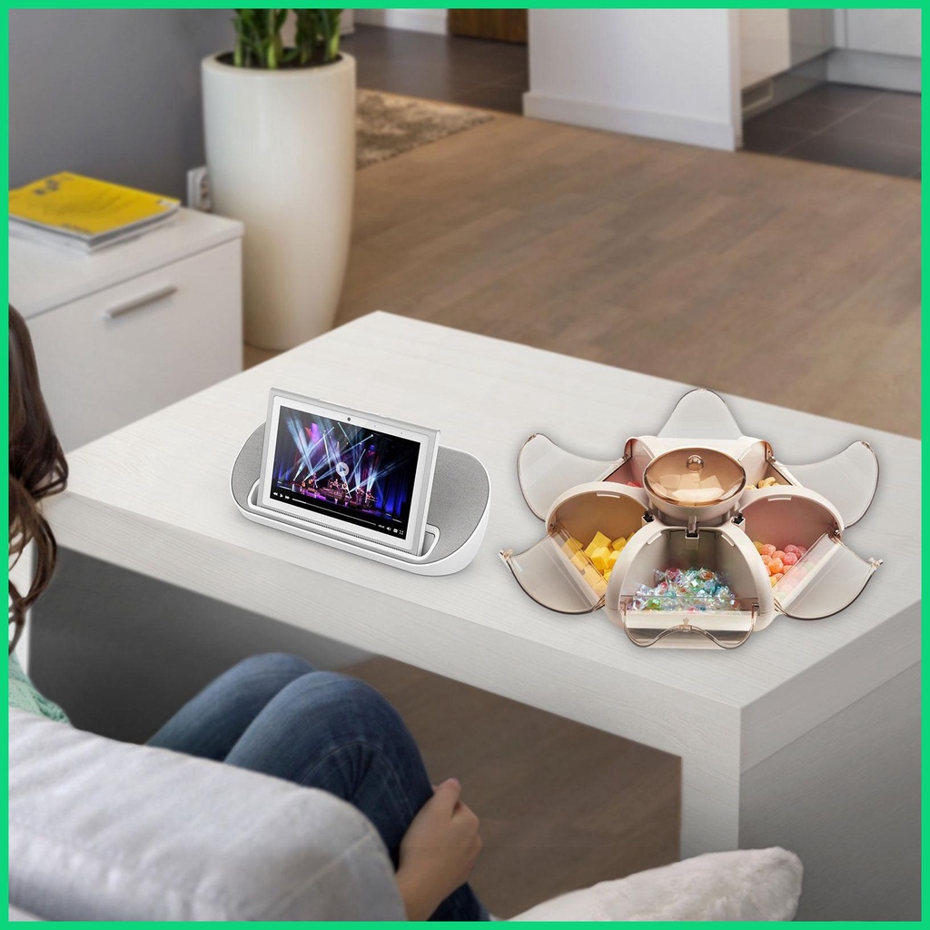 Khay Đựng Thức Ăn Vặt 6 Ngăn Hình Cánh Hoa Có Thể Tái Sử Dụng