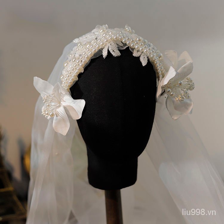 Mạng Che Mặt Handmade Phong Cách Cộng Hòa Pháp Lãng Mạn Cho Cô Dâu WJ5S