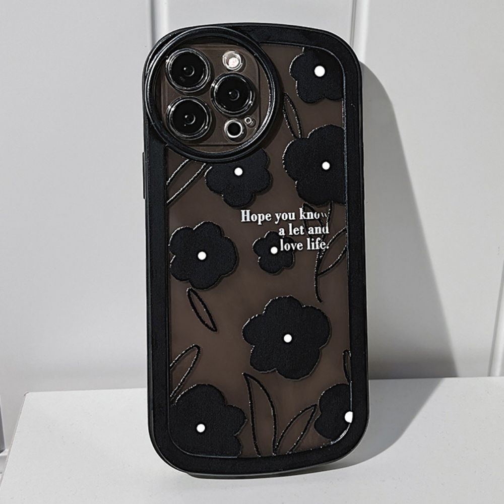 Ốp Điện Thoại TPU Mềm Chống Trầy In Họa Tiết Hoa Cho IPhone 14 Pro Max 13 12 11 Pro Max XS XR 7 8 Plus