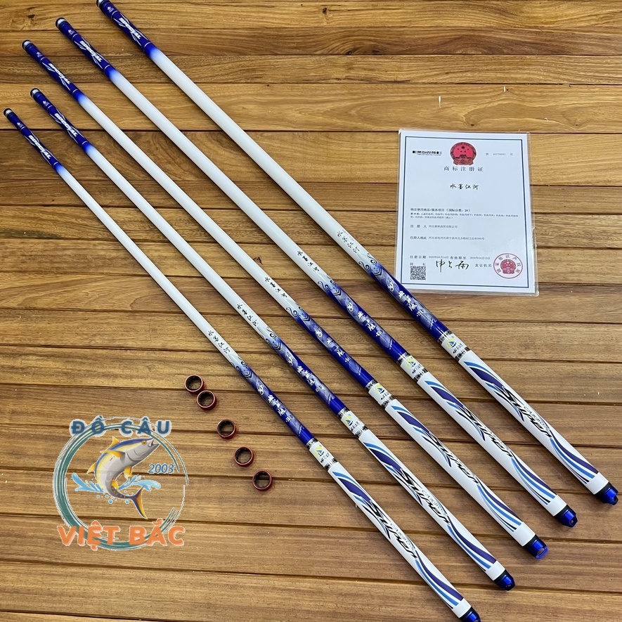 Cần câu tay Hoa Mực Nước 6H thế hệ 2 chính hãng chuyên câu đơn câu đài tặng kèm ngọn và nhẫn