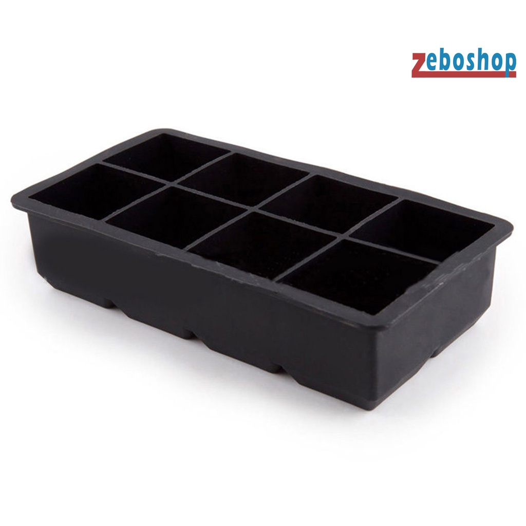 Khay Làm Đá 8 Ngăn Bằng Silicone Thân Thiện Với Môi Trường