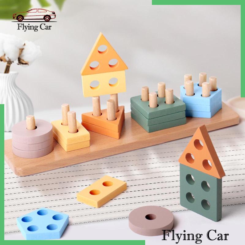 Đồ Chơi Xếp Chồng Lên Nhau Bằng Gỗ Lzdjfmy2 Cho Bé 18 Tháng Tuổi