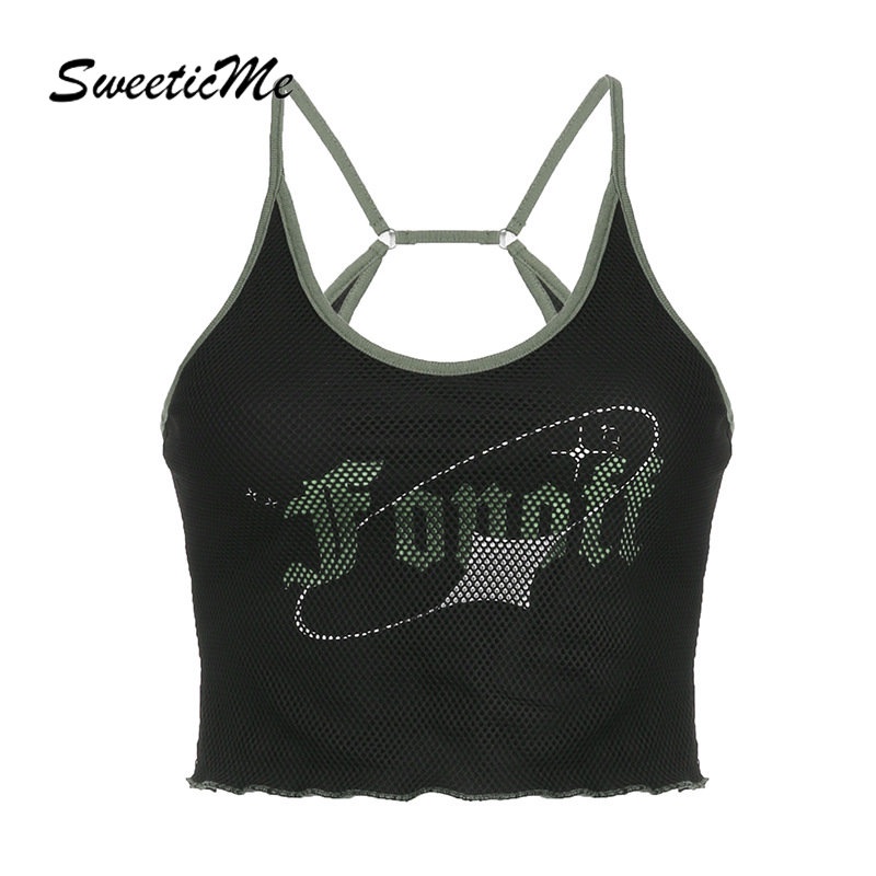 Áo Tank Top Ôm Dáng Hở Lưng In Họa Tiết Thời Trang 2023 Quyến Rũ Cho Nữ