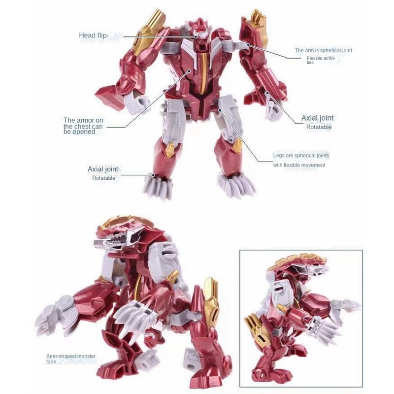 Đồ Chơi Robot Biến Hình Năm Trong Một Cho Bé