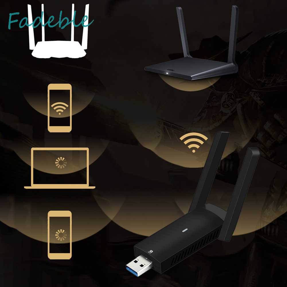 Thẻ Mạng WiFi 6 Cổng Usb 3.0 FU-AX1800 1800Mbps 2.4G / 5G Cho Máy Tính