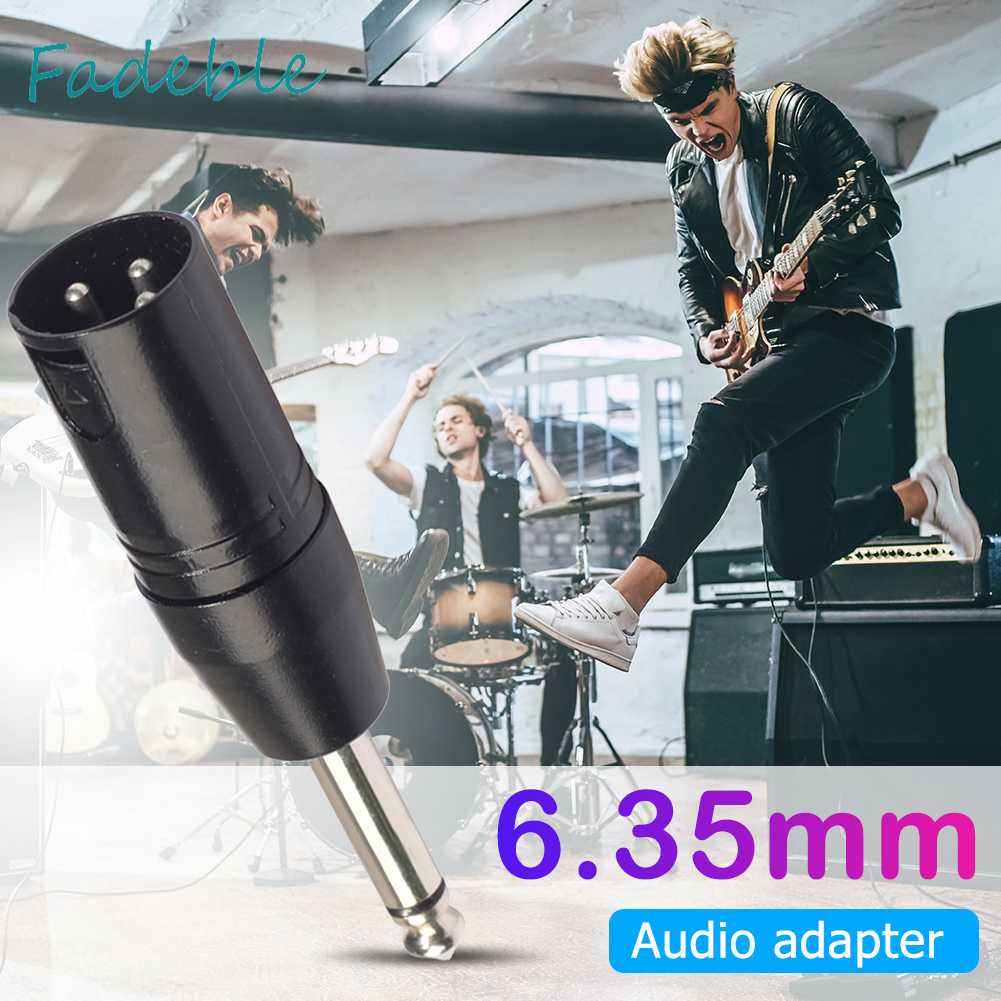 Bộ ChuyểN ĐổI Âm Thanh 6.35mm Mono ĐầU CắM Sang XLR 3Pin