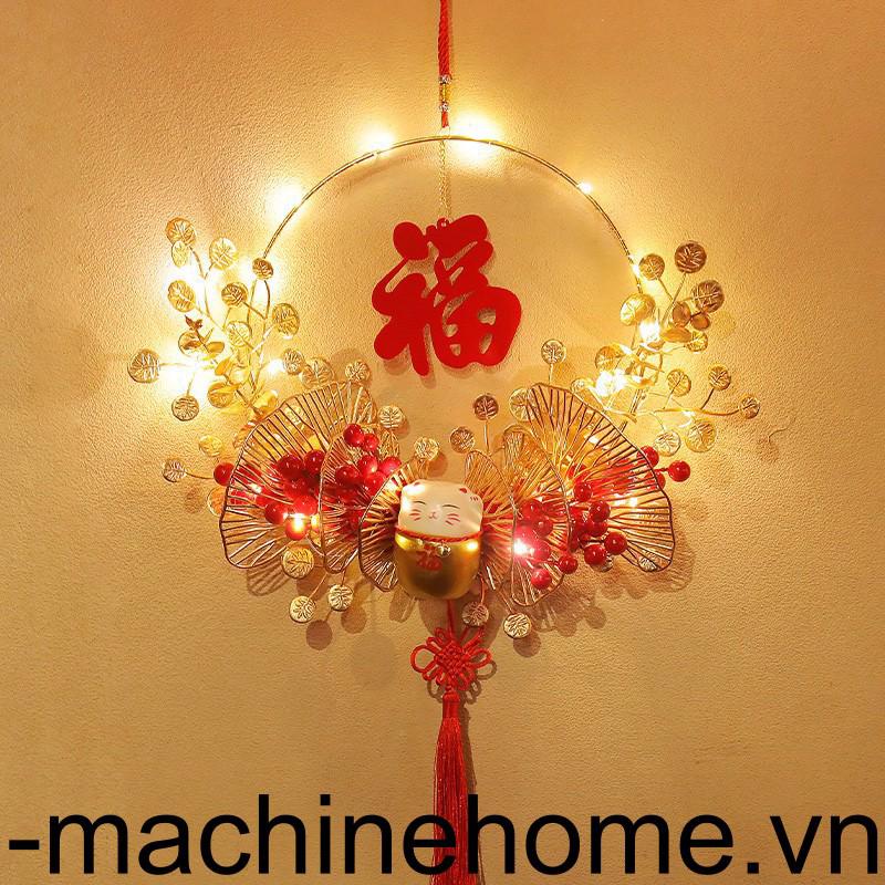 Vòng Hoa Dạ Quang Treo Tường Trang Trí Năm Mới / Văn Phòng / Phòng Khách / Phòng Ngủ Kiểu Trung