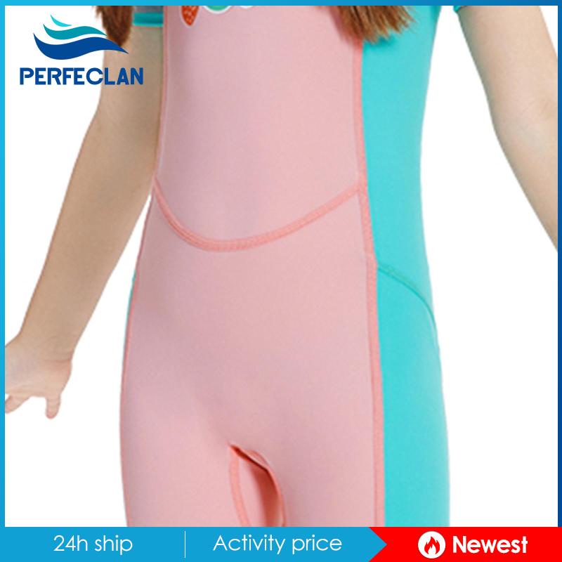 [Perfeclan] Bộ Đồ Bơi Đi Biển Chống Nắng Có Dây Kéo Sau Lưng Dành Cho Bé Trai Bé Gái